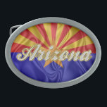 Buckle Arizona Flag Belt Gesp<br><div class="desc">De vlag van Arizona met verwijderbare teksten en vouwen. eenvoudig maar geweldige:)</div>