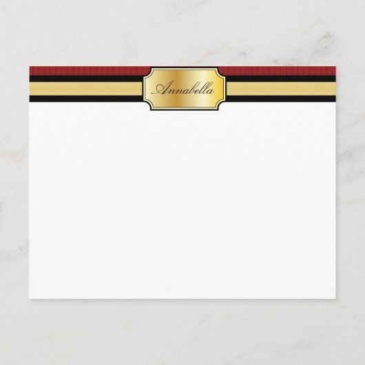 Buckle Band Afstuderen aankondiging Briefkaart (Achterkant)