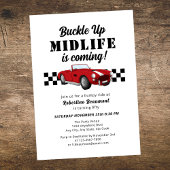 Buckle Up Funny Midlife Car 50th Birthday Kaart