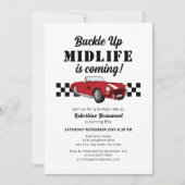 Buckle Up Funny Midlife Car 50th Birthday Kaart (Voorkant)