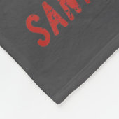 Buckle Up Snowflake Santa Cowboy Western Holiday C Fleece Deken (Hoek)