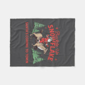 Buckle-up Snowflake Santa's Coming Soon Western Ch Fleece Deken (Voorkant (Horizontaal))