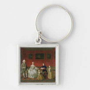 Buckley-Boar Family, c.1758-60 (olie op canvas) Sleutelhanger