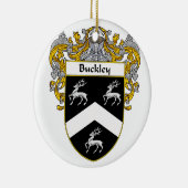 Buckley Coat of Arms/Family Crest Keramisch Ornament (Rechts)