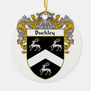 Buckley Coat of Arms/Family Crest Keramisch Ornament