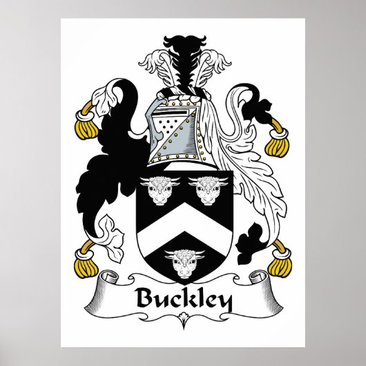 Buckley Family Crest Poster (Voorkant)