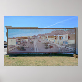 Bucklin, Kansas, Main Street Vintage Muurschilderi Poster