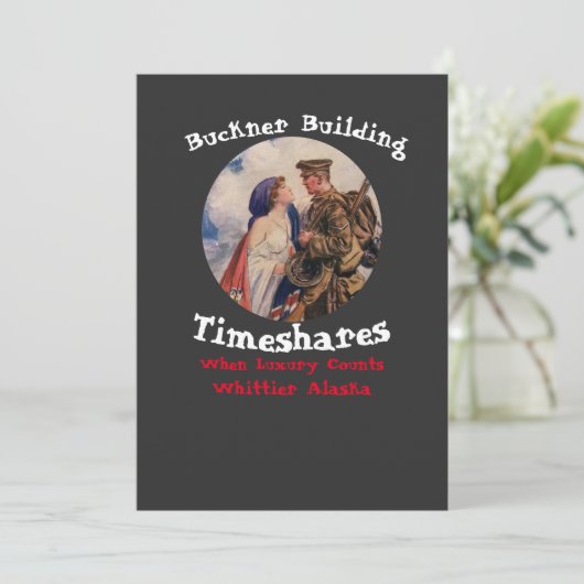 Buckner Building Timeshares Whittier Alaska Kaart (Staand voorkant)