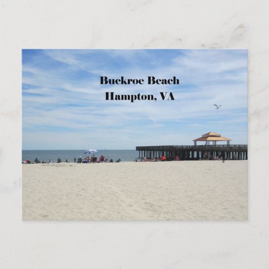Buckore Beach, Hampton, Virginia Briefkaart (Voorkant)
