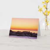 Buckroe Beach Sunrise Wenskaart Kaart (Gele Bloem)