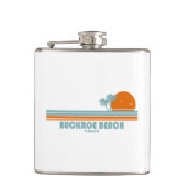 Buckroe Beach Virginia Sun Palm Trees Heupfles (Voorkant)