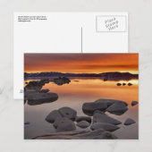 Buck's Beach Sunset, Lake Tahoe... Briefkaart (Voorkant / Achterkant)