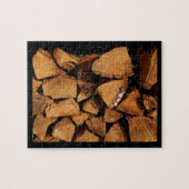 Bucks County Fireplace Wood Jigzaag Puzzle Legpuzzel (Horizontaal)
