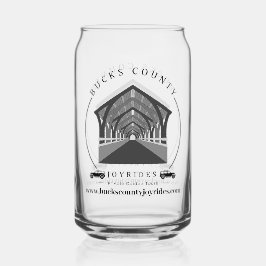 Bucks County Joyrides Logo Blikvorm Glas