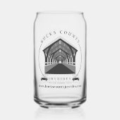 Bucks County Joyrides Logo Blikvorm Glas (Achterkant)