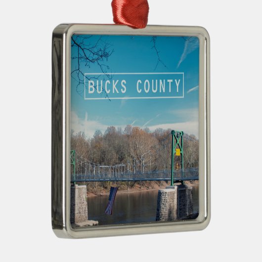 Bucks County. Metalen Ornament (Rechts)