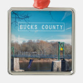 Bucks County. Metalen Ornament (Voorkant)