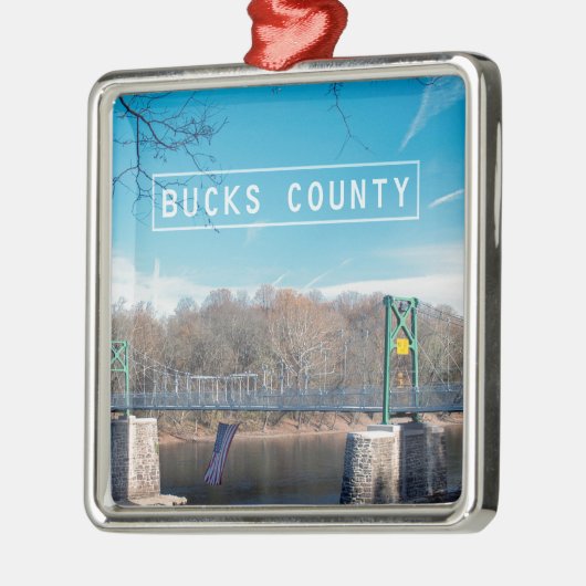 Bucks County. Metalen Ornament (Links)