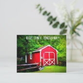 Bucks County Pennsylvania Briefkaart (Staand voorkant)