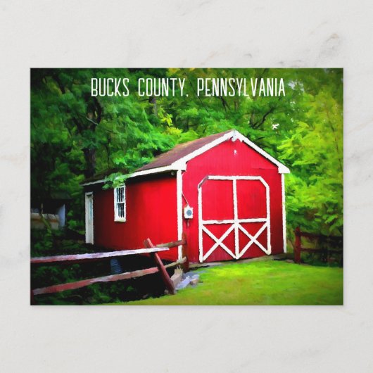 Bucks County Pennsylvania Briefkaart (Voorkant)