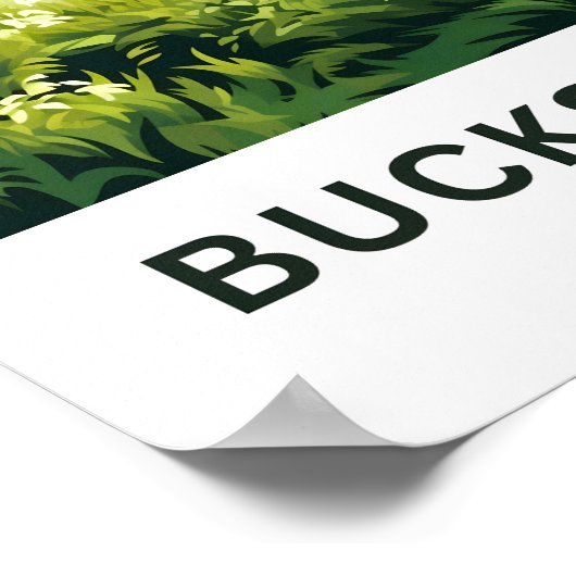 Bucks County Pennsylvania Reisprint Poster (Hoek)