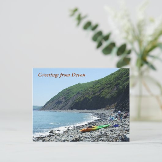 Bucks Mills Beach, Devon Briefkaart (Staand voorkant)