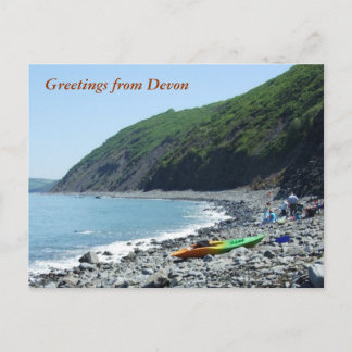 Bucks Mills Beach, Devon Briefkaart