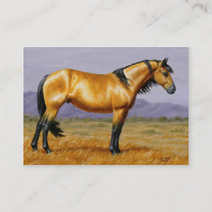 Bucksin Wild Horse Mustang Stallion Visitekaartje
