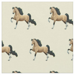 Buckskin American Saddlebred Horse Fabric Stof