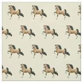 Buckskin American Saddlebred Horse Fabric Stof (Swatch)