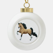 Buckskin American Saddlebred Horse Ornament (Voorkant)