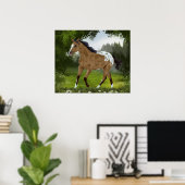 Buckskin Appaloosa Horse Poster (Thuiskantoor)