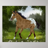 Buckskin Appaloosa Horse Poster (Voorkant)