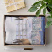 Buckskin Appaloosa paarden bij sneeuw Tissuepapier (Geschenk)