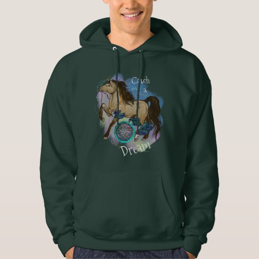 Buckskin Dreamweaver Horse Catch a Dream Hoodie (Voorkant)