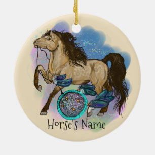 Buckskin Dreamweaver Horse ornament
