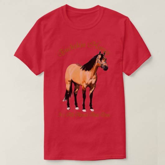 Buckskin Dun Paars over de Dun T-shirt (Design voorkant)