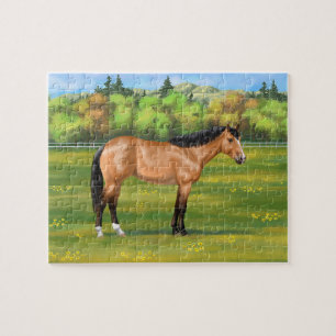 Buckskin Dun Quarter Horse Legpuzzel