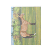 Buckskin Dun Quarter Horse Notitieblok (Linkerzijde)