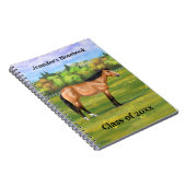 Buckskin Dun Quarter Horse Notitieboek (Rechterzijde)