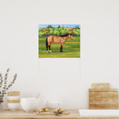 Buckskin Dun Quarter Horse Poster (Keuken)