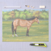 Buckskin Dun Quarter Horse Tissuepapier (Craft)