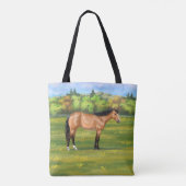 Buckskin Dun Quarter Horse Tote Bag (Achterkant)