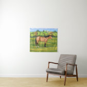 Buckskin Dun Quarter Horse Wandkleed (In Situ (horizontaal))