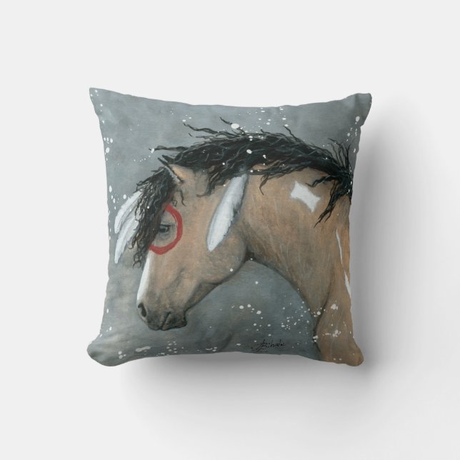 Buckskin Horse by BiHrLe Pillow Kussen (Voorkant)
