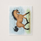 Buckskin Horse Educational Equine Anatomy Legpuzzel (Verticaal)