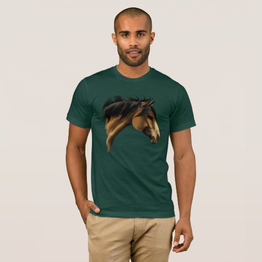 BuckSkin Horse FaceT-Shirt T-shirt (Voorkant volledig)