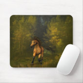 Buckskin Horse in Forest Mousepad Muismat (Met muis)