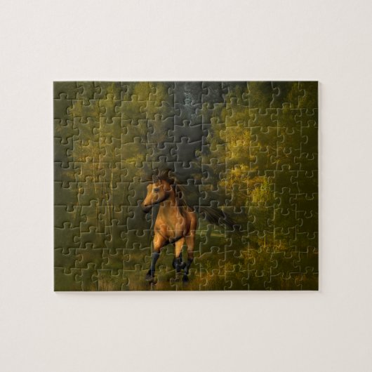 Buckskin Horse in Forest Puzzle Legpuzzel (Horizontaal)