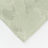 Buckskin Horse Mustang Stallion Sage Green Fleece Deken (Hoek)